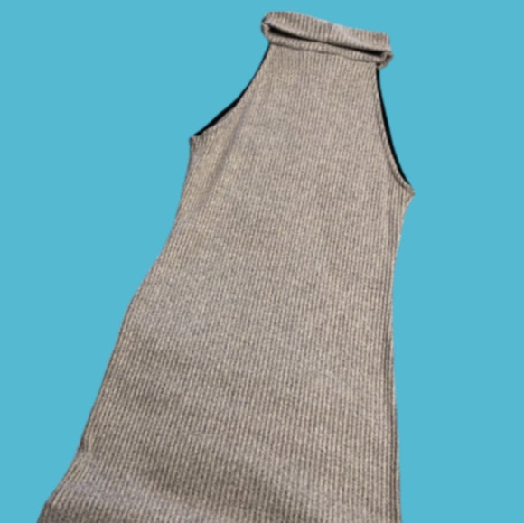 TopShop Ribbed Knee-Length In Beige - Picture 5 of 8